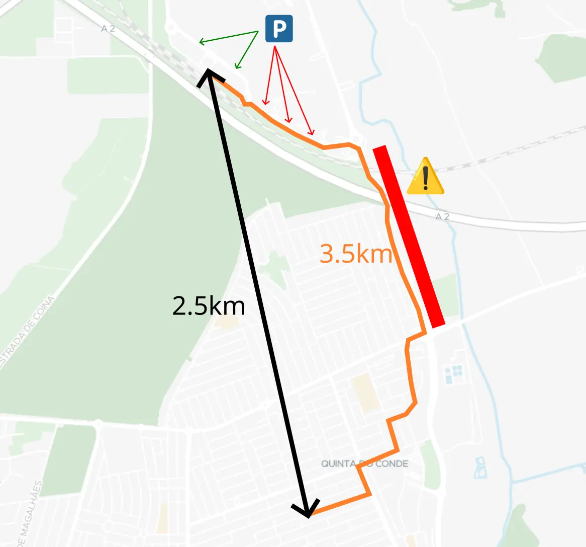 Situação da Quinta do Conde